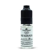 A 10ml bottle of Flavorless Nic Salt SKE Crystal Nic Salt E Liquid with a label containing product information.